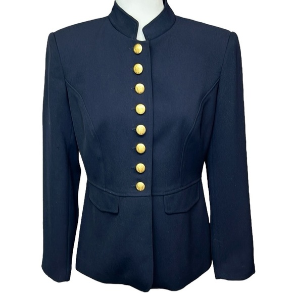 Maggy Boutique Navy With Gold Buttons Blazer - Picture 1 of 5